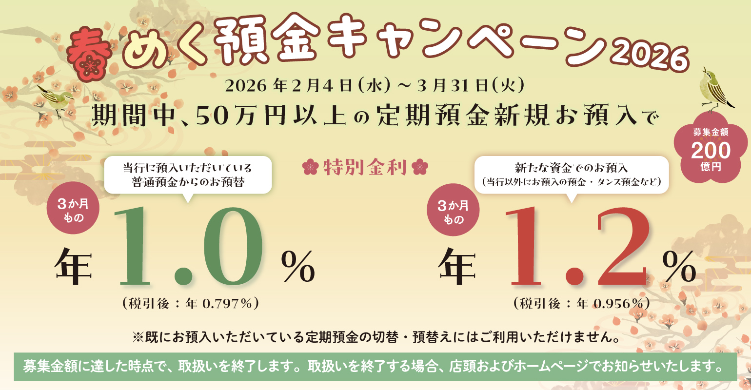 春めく預金キャンペーン